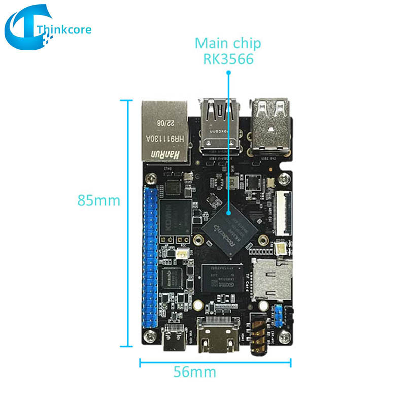 Raspberry Pi ile Uyumlu RK3566 SBC Tek Kartlı Bilgisayar